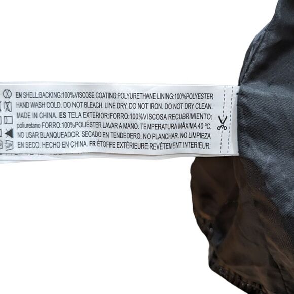 Forever 21 Plus Patent Leather Belted Motorcycle Jacket Size 3X NWT - Picture 11 of 11